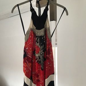 Vivienne Tam silk halter blouse